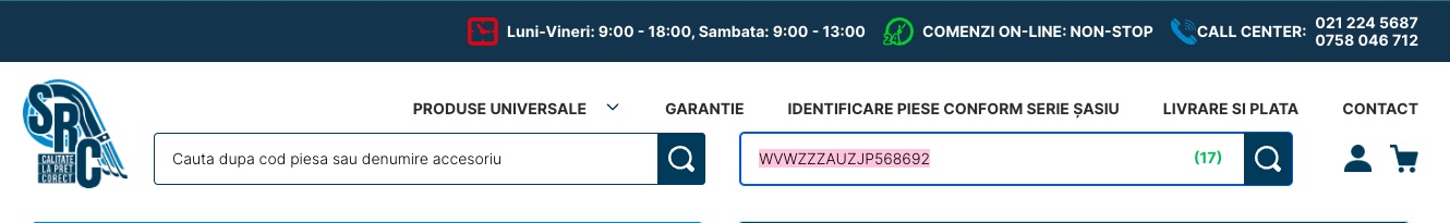 identificare auto prin seria de sasiu