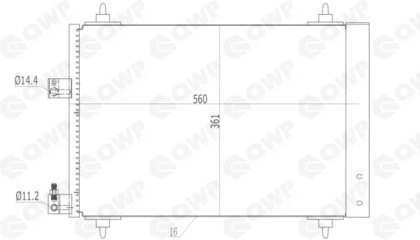 Condensator, climatizare WAC111 Qwp